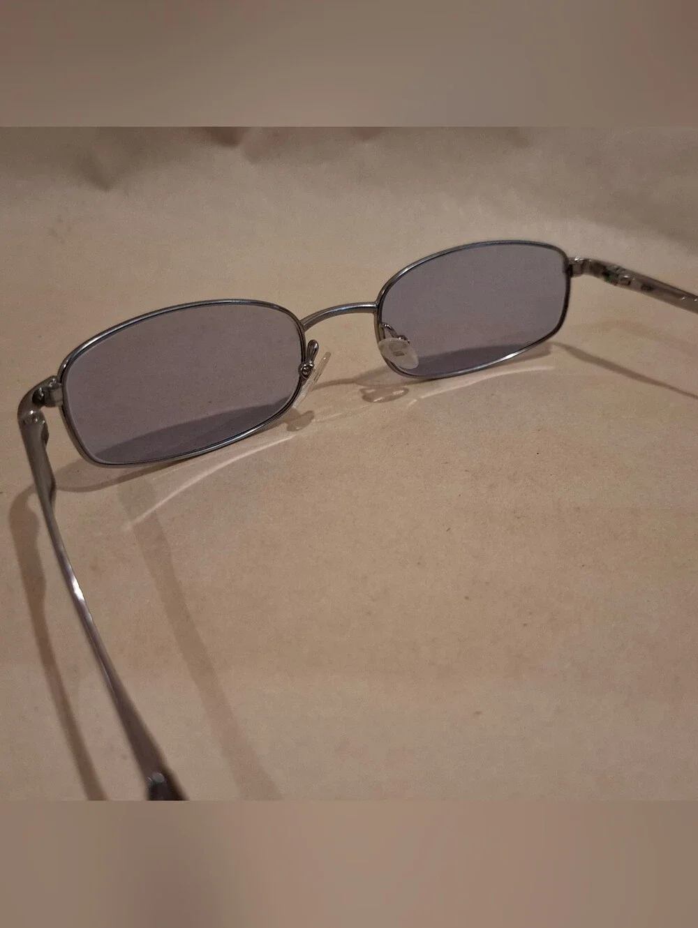 Gucci Silver Metal Frame Sunglasses with Gray Lenses